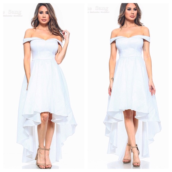 Taffeta High Low Dress - Picture 1 of 7